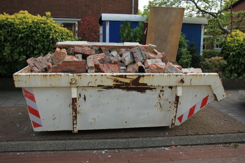 Professional rubbish clearance team at work in South East London