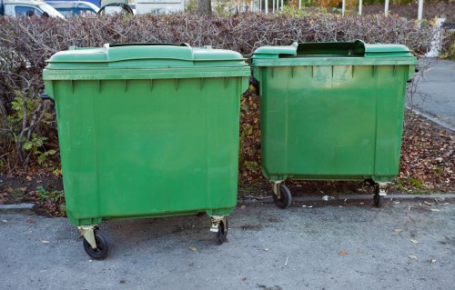 Recycling center handling builders waste materials