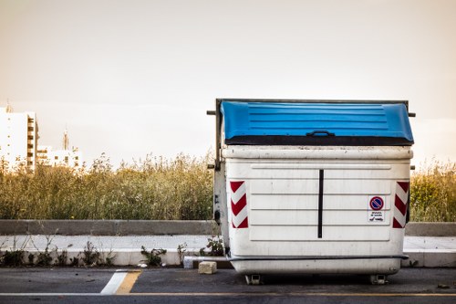 Residential waste bins ready for collection